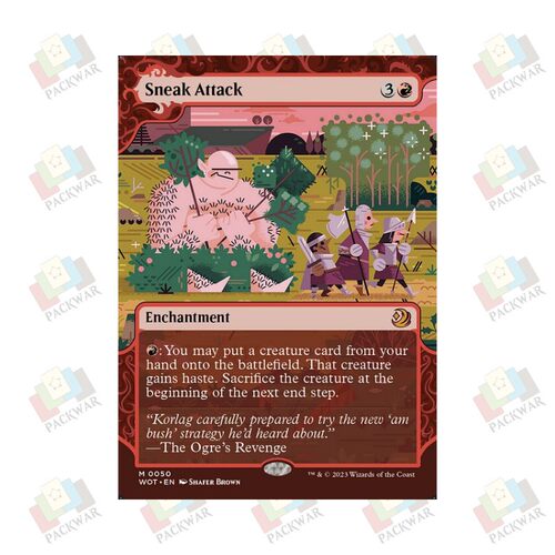 牌客窝 万智牌 偷袭 Sneak Attack 秘稀 红 闪