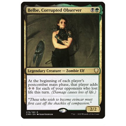 万智牌 Belbe, Corrupted Observer 腐化观察员贝尔蓓 金 多 闪