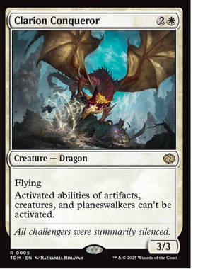 牌客窝 万智牌 咆号威龙 Clarion Conqueror 金 白