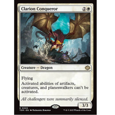 牌客窝 万智牌 咆号威龙 Clarion Conqueror 金 白