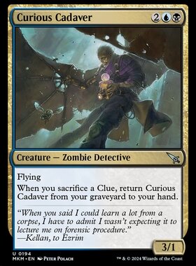 牌客窝 万智牌 好奇尸身 Curious Cadaver  银 多 异画