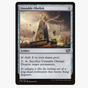 牌客窝 万智牌 不稳定石碑 Unstable Obelisk 银 无色