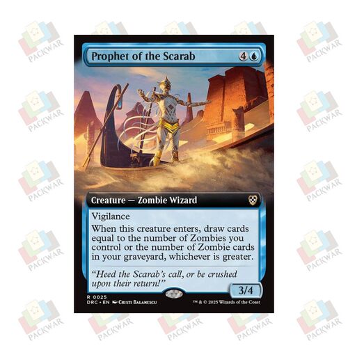牌客窝 万智牌 甲虫神先知 Prophet of the Scarab 金 蓝