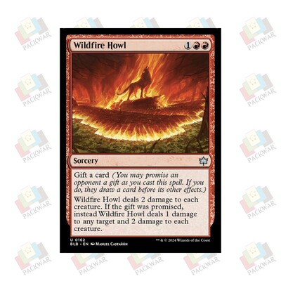 牌客窝 万智牌 野火之嚎 Wildfire Howl 银 红 闪