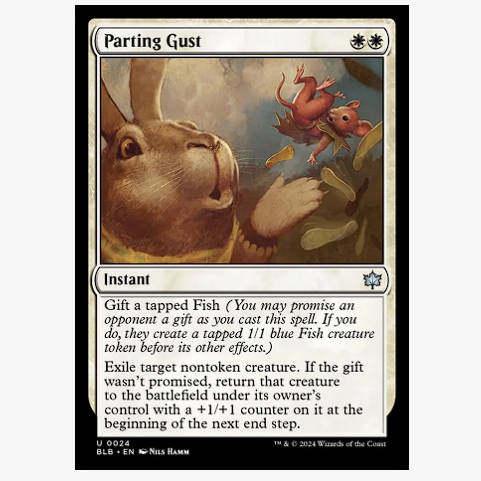 牌客窝 万智牌 劲风吹散 Parting Gust 银 白