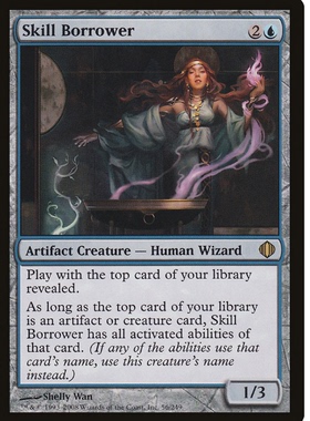 牌客窝 万智牌 借招法师 Skill Borrower 金 蓝色