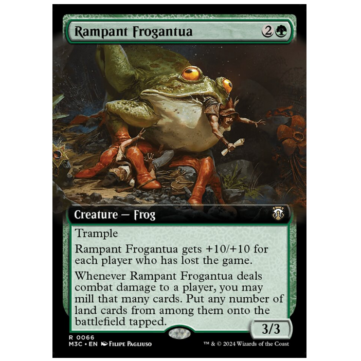 牌客窝 万智牌 丛生巨蛙兽 Rampant Frogantua 金 绿