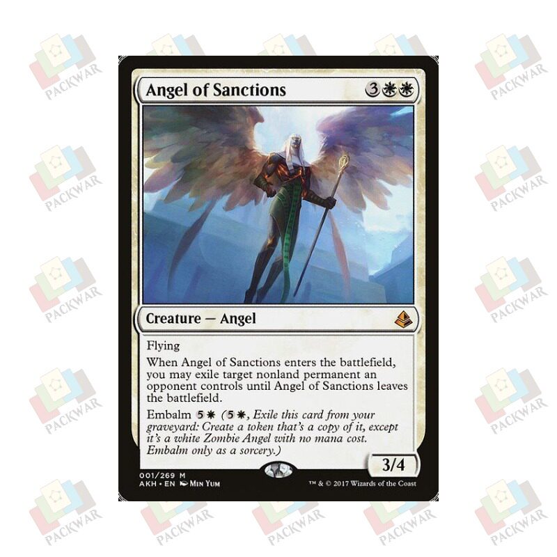 牌客窝 万智牌  惩戒天使 Angel of Sanctions 秘稀 白色