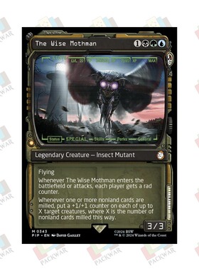 牌客窝 万智牌 天蛾人智者 The Wise Mothman 秘稀 多色 闪
