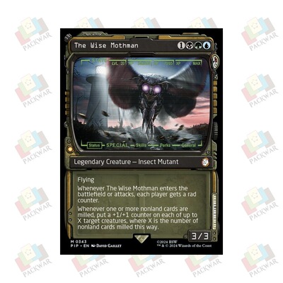 牌客窝 万智牌 天蛾人智者 The Wise Mothman 秘稀 多色 闪
