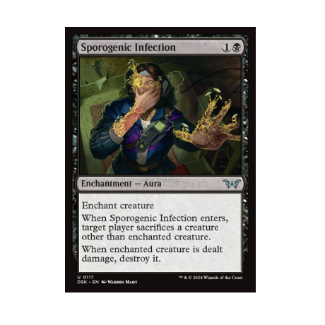 牌客窝 万智牌 孢生感染 Sporogenic Infection 银 黑 闪