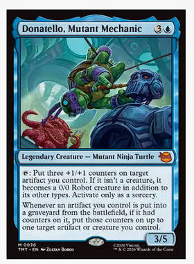 万智牌 变种械师多纳泰罗  Donatello, Mutant Mechanic 秘稀 蓝
