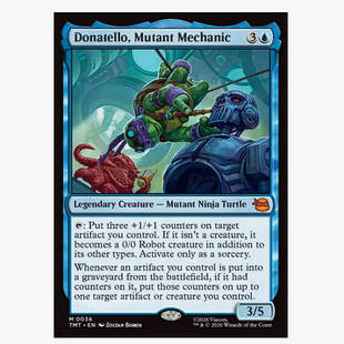 万智牌 变种械师多纳泰罗  Donatello, Mutant Mechanic 秘稀 蓝