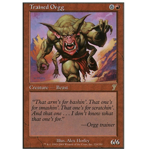 牌客窝 万智牌 驯良欧格 Trained Orgg 金 红