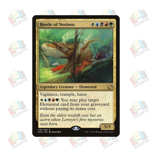牌客窝 万智牌 概念大群 Horde of Notions 金 多色 闪