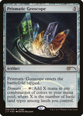牌客窝 万智牌 虹彩地镜 Prismatic Geoscope 金 神器 裁判闪