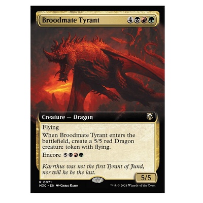 君君的牌客窝 万智牌 摩登新篇指挥官M3C  Broodmate Tyrant 金多