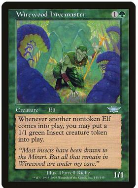 牌客窝 万智牌 修索林御虫师 Wirewood Hivemaster 银 绿