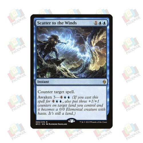 牌客窝 万智牌  散入风中 Scatter to the Winds 金 蓝 闪