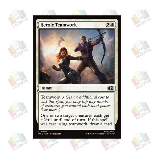 牌客窝 万智牌 英雄协作 Heroic Teamwork 铁 白 闪