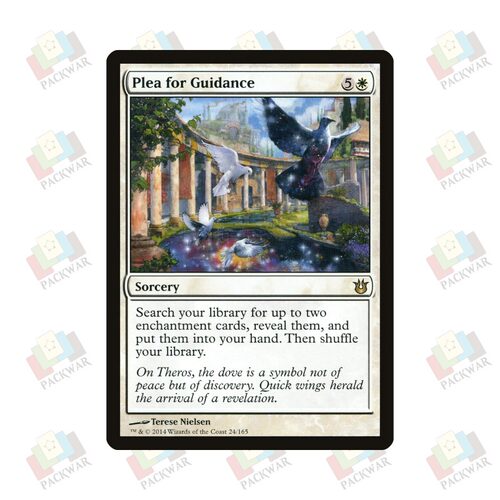 牌客窝 万智牌 祈求指引 Plea for Guidance 金 白 闪
