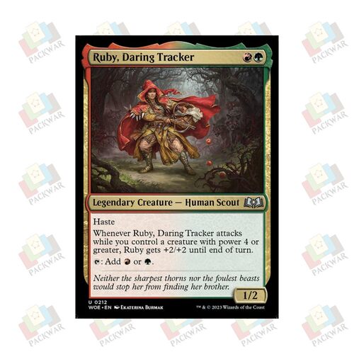 牌客窝 万智牌 大胆追迹人小红玉 Ruby, Daring Tracker 银 多色