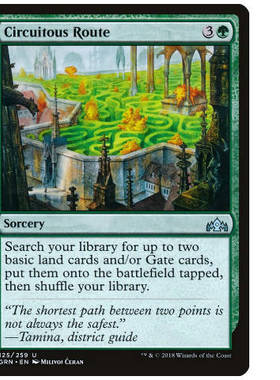 牌客窝 万智牌 迂回路线 Circuitous Route 银 绿