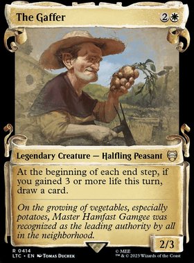 牌客窝 万智牌  老头儿 The Gaffer 金 白 闪