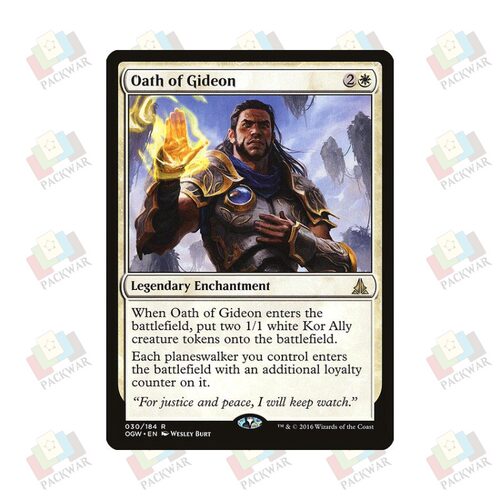 牌客窝 万智牌 基定的誓约 Oath of Gideon 金 白