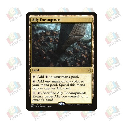牌客窝 万智牌 伙伴营地 Ally Encampment 金 地 闪