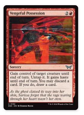 牌客窝 万智牌 复仇夺身 Vengeful Possession 银 红 闪