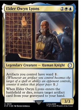 牌客窝 万智牌 欧文·里昂斯长老  Elder Owyn Lyons 银 多色 闪
