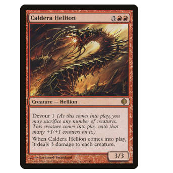 牌客窝 万智牌 火口湖地狱兽 Caldera Hellion 金 红