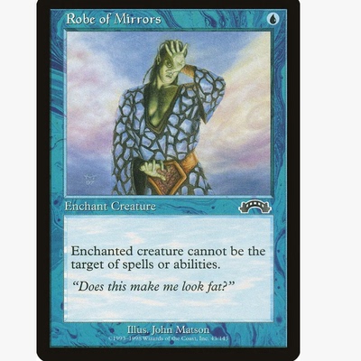 牌客窝 万智牌  明镜之袍 Robe of Mirrors 银 蓝色