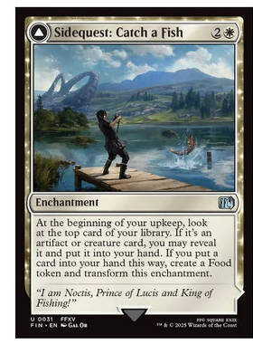 牌客窝 万智牌 支线任务：钓鱼 Sidequest: Catch a Fish 银 白