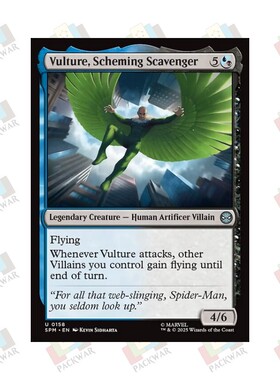 万智牌 机灵劫客秃鹰 Vulture, Scheming Scavenger 银 多色 闪