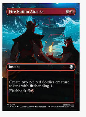 牌客窝 万智牌 烈火国进击 Fire Nation Attacks 银 红色