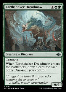 牌客窝 万智牌 撼地血口龙 Earthshaker Dreadmaw 银 绿