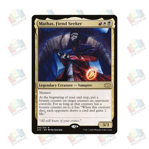 牌客窝 万智牌 猎魔人马瑟斯 Mathas, Fiend Seeker 金 多色 闪