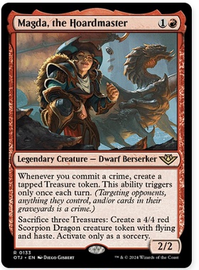 牌客窝 万智牌 囤宝大师玛格妲 Magda, the Hoardmaster 金 红色