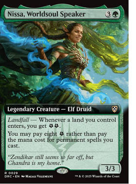 牌客窝 万智牌 世界之魂传谕妮莎 Nissa, Worldsoul Speaker 金绿