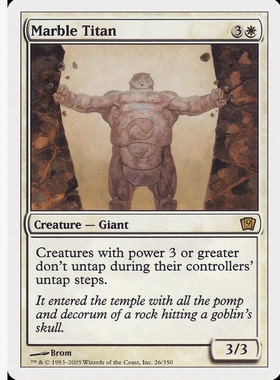 牌客窝 万智牌  洁白泰坦巨人 Marble Titan 金 白色