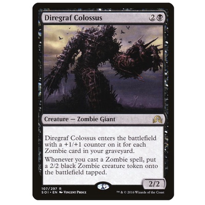牌客窝 万智牌 战墓巨像 Diregraf Colossus 金 黑 闪