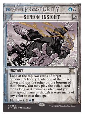 牌客窝 万智牌  吸取视界  Siphon Insight 金 多色