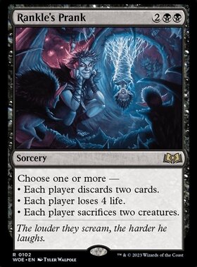 牌客窝 万智牌  兰卡的恶戏 Rankle's Prank 金 黑