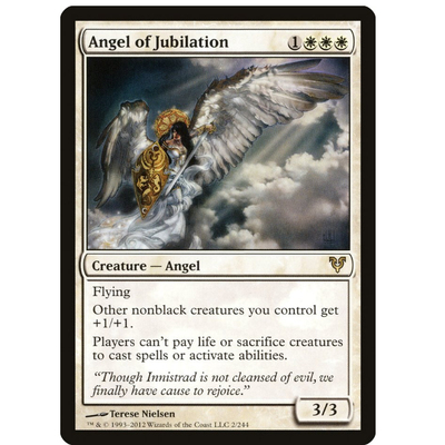牌客窝 万智牌 欢庆天使 Angel of Jubilation 金 白