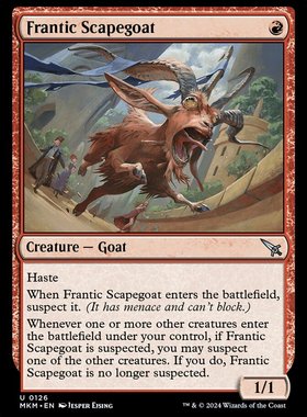 牌客窝  万智牌  狂乱替罪羊 Frantic Scapegoat 银 红