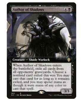 牌客窝 万智牌  黯影著书人  Author of Shadows 金 黑 扩画