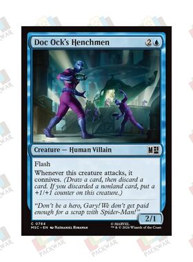牌客窝 万智牌 章鱼博士的手下 Doc Ock's Henchmen 铁 蓝 闪