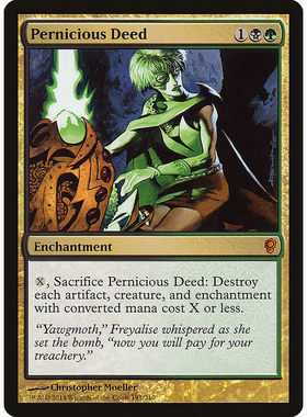 牌客窝 万智牌 毒契 Pernicious Deed 金 多